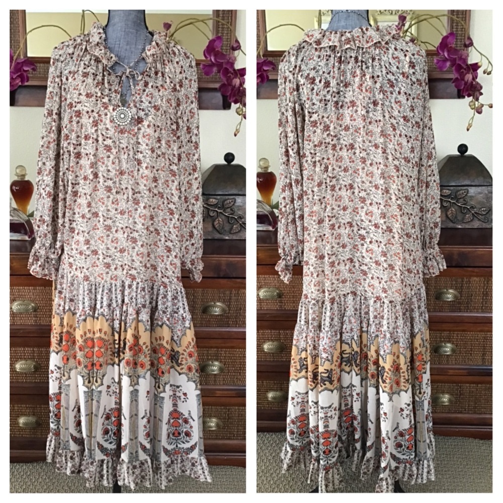 Free People Feeling Groovy Printed Maxi Dress. NWT - Picture 4 of 9